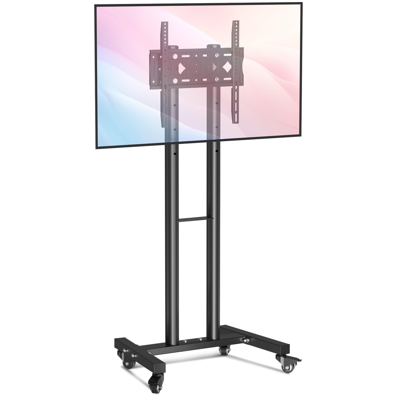 Portable TV Stand for Up to 60-inch TVs, Supports 88lbs