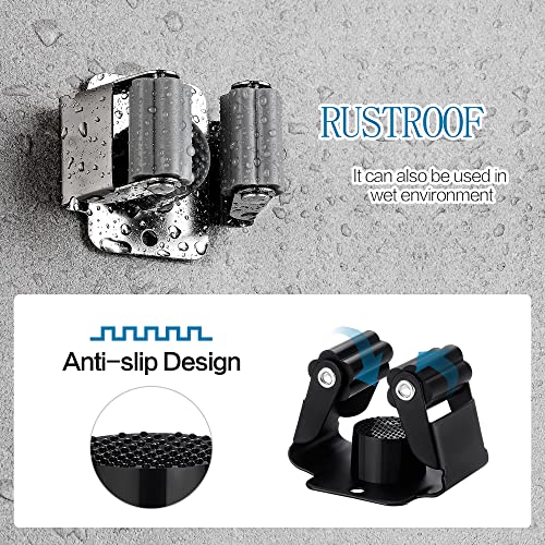 Stainless Steel Garden Tool Organizer Rack with 6 Holders